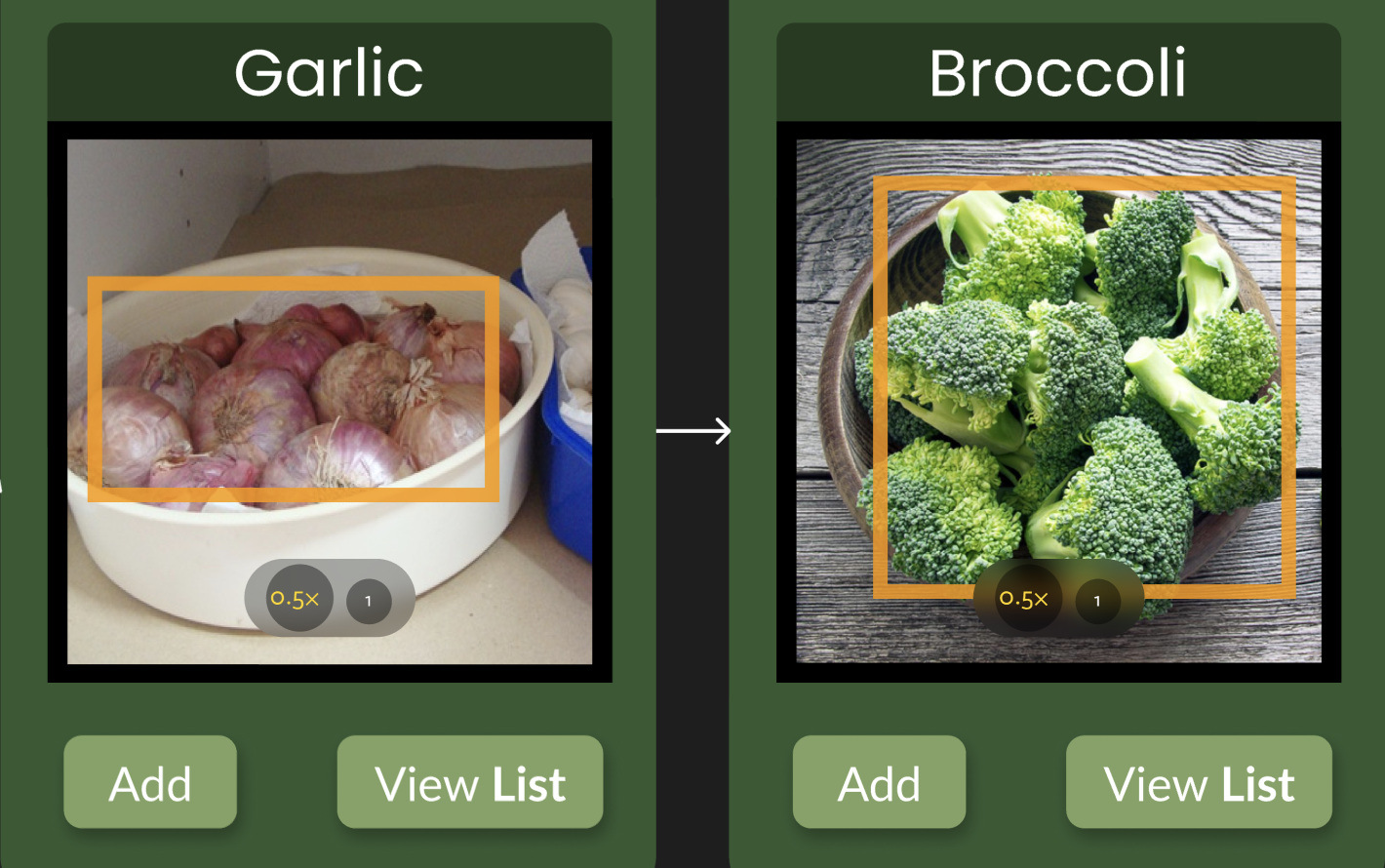 CookEase ingredient swap suggestion screens