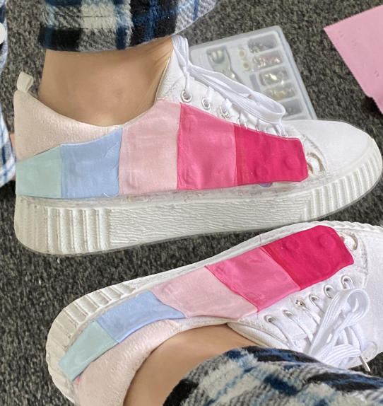 Soleful sneakers with pastel swappable panels