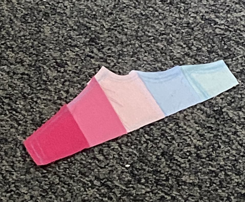 Gradient panel swatch in pink to blue